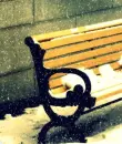 winter bench