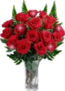 red rose glitter boquet