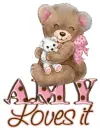 Amy ... little Teddy