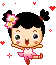 cute little girl dancing