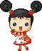 cute girl with basket