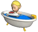 boy in tub