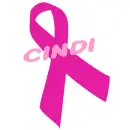 Fushia Ribbon For The Cure - Cindi