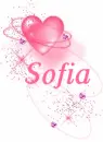 Pink Glitter Heart - Sofia