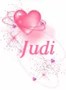 Pink Glitter Heart - Judi