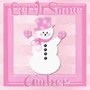 Amber pink snowman