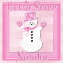 Natalia pink snowman