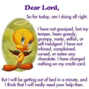 Dear Lord Tweety