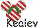 Christmas Mickey Head - Kealey