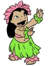 Lilo - green/pink