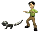 skunk spray man