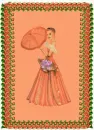 Flowers frame with wife