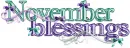November Blessings