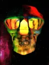 flashing skull
