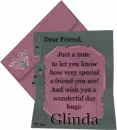 Friendship Note Glinda