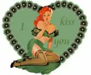 Floral heart with woman