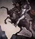skeleton knight riding horse halloween samhain
