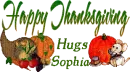 Happy Thanksgiving - Hugs - Sophia