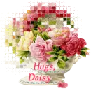 Teacup with Flowers - Hugs - Daisy