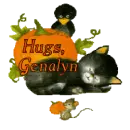 Pumpkin and Black Cat - Hugs - Genalyn