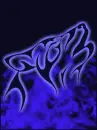 blue fire wolf