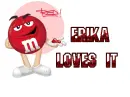 m&m-Erika loves it