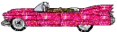 sparkly pink car