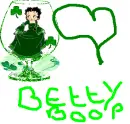 betty boop green