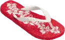 RED AND WHITE FLIP FLOP