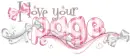 I love your page