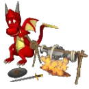 dragon roasting knight