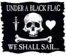 under a black flag