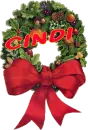 Christmas Wreath with Red Bow - Cindi