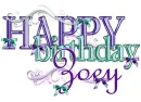 Happy Birthday Zoey