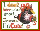 Brenda ~ I Don't Have To Be Good I'm Cute!