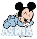 ASMA Sleeping Baby Mickey Mouse
