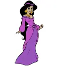 Princess Jasmine Dressed in purple