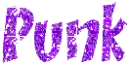 purple punk text