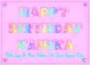 Happy Birthday Kanika