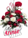 Christmas Flower Sleigh - Annie
