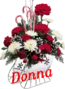 Christmas Flower Sleigh - Donna