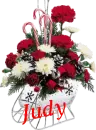 Christmas Flower Sleigh - Judy