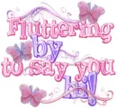 Fluttering by!