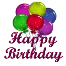 happy birthday balloons