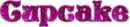 cupcake text