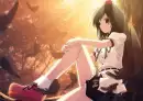 anime girl sitting
