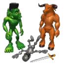 troll and minotaur