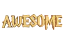 awesome gold text
