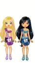 rock star twin girls
