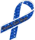child abuse prevention glitter ribbon